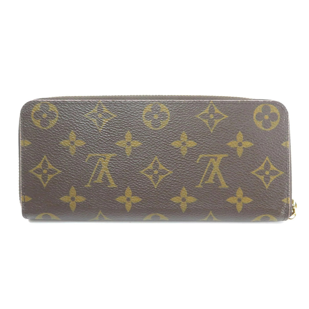 Louis Vuitton Flower Wallet Clemence Portefeuille Monogram Canvas Long Brown